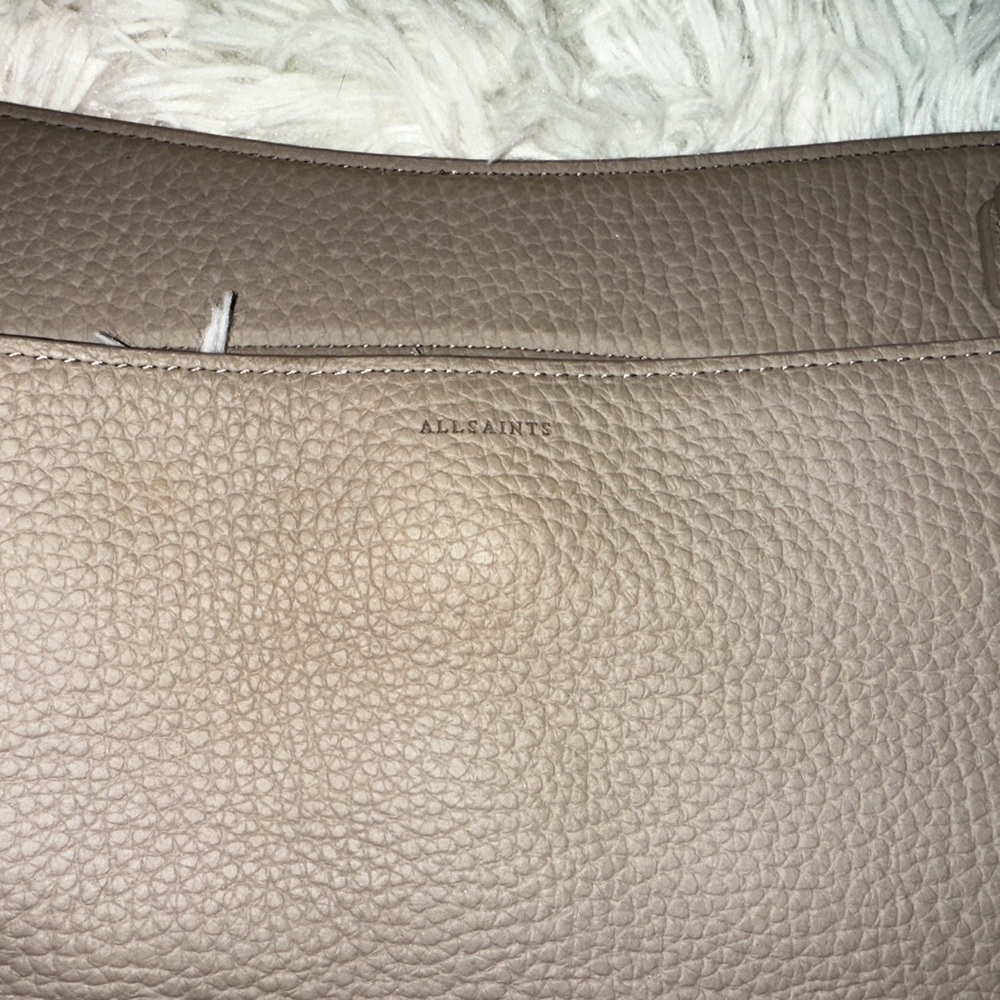 New All Saints Mast Taupe Shoulder Tote Bag - Picture 6 of 9